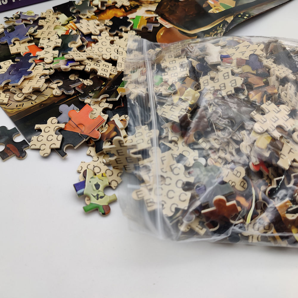 Бесплатный образец оптом деревянные 1000 штук головоломки развивающие игрушки игры