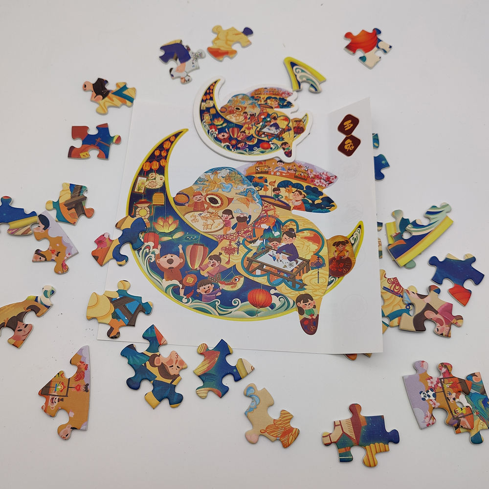 Детские игрушки, игра-головоломка, толстый картон, деревянная развивающая головоломка для детей