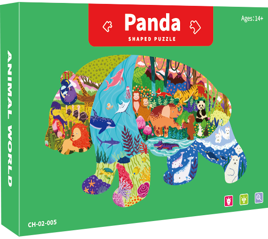 Оптовые ценовые головоломки в форме животных Образовательные пазлы для детей