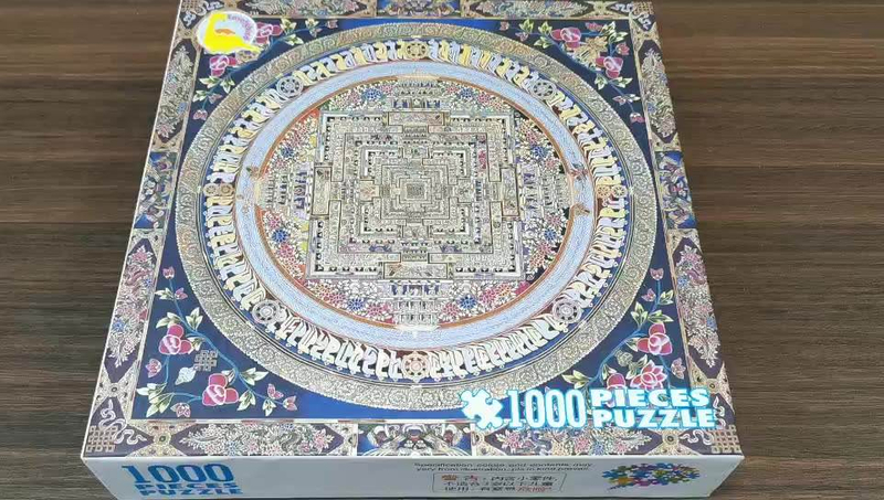 Изготовление на заказ развивающих игрушек Черный картон Пазлы круглой формы 1000 штук в Китае
