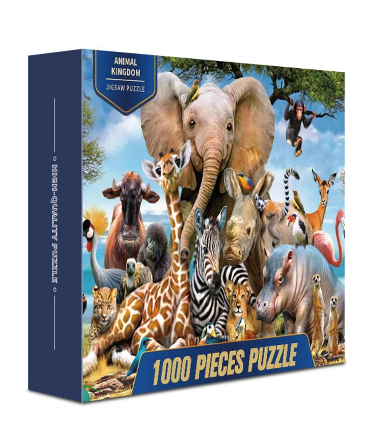 Интеллектуальные головоломки деревянные рекламные пользовательские образовательные головоломки 1000 ПК для взрослых